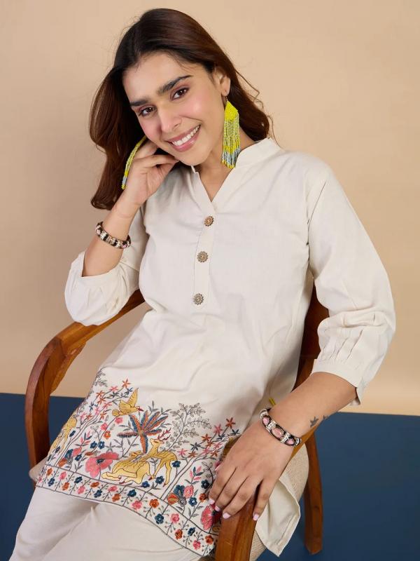 VP 9849 O Women's Designer Kurta Pant Set Premium Pattern